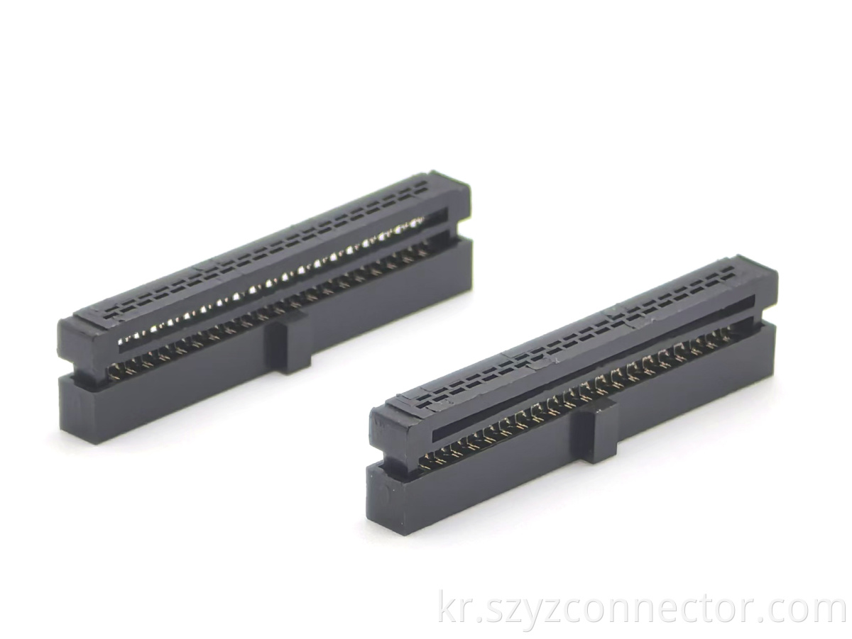 1.27*1.27mm Pitch IDC Socket Connector 2Pieces 40P